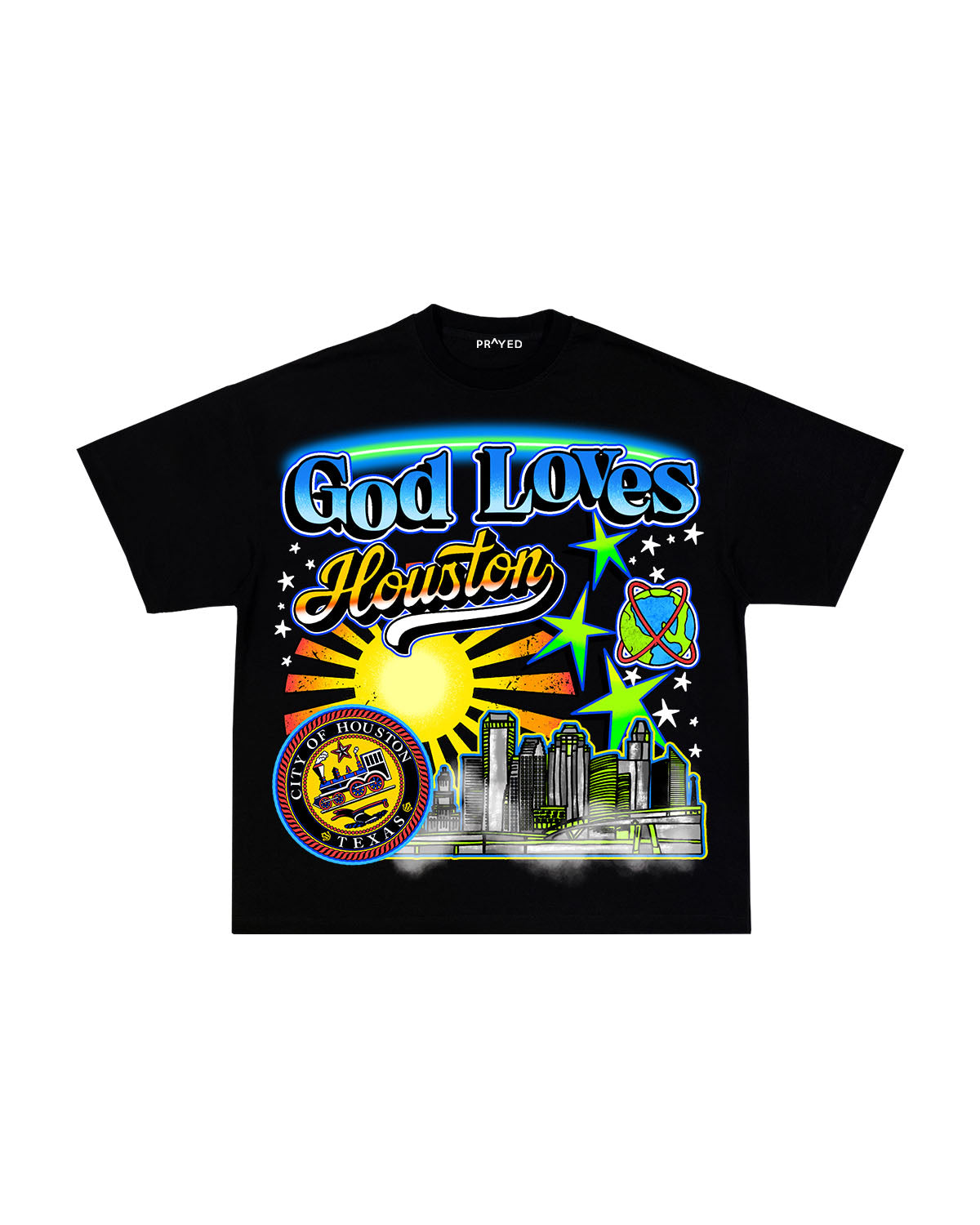 God Loves Houston Unisex T-Shirt
