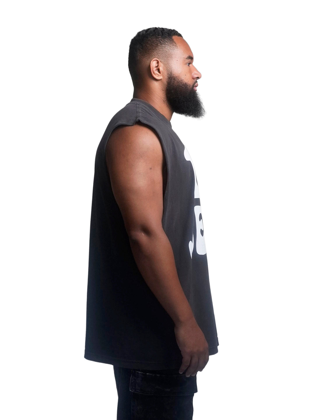 Person in Black I love Jesus Muscle Tank