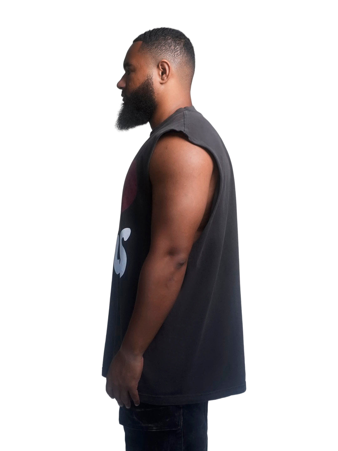 Person in Black I love Jesus Muscle Tank