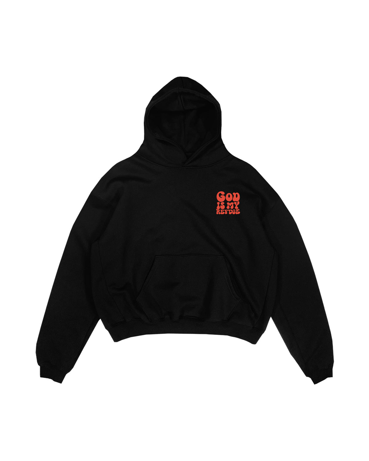 God Is My Refuge Unisex Hoodie Black