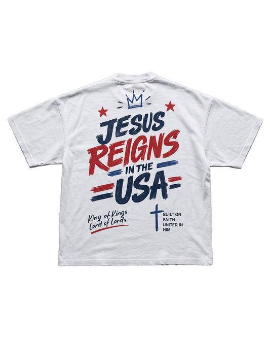 Jesus Reigns In The USA Unisex T-Shirt